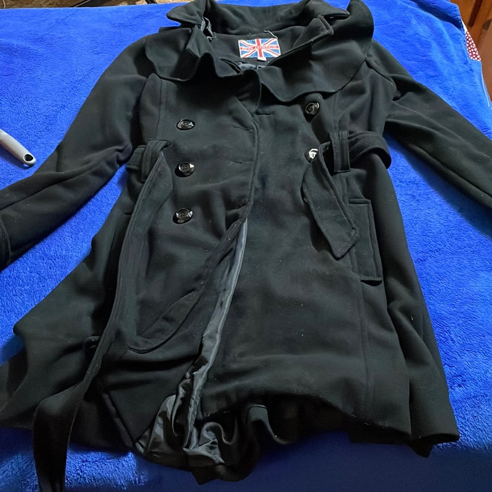 Women black coat. Medium. Condition like new . Black jacket